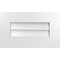 Ekena Millwork Vertical Surface Mount PVC Gable Vent: Non-Functional, w/ 3-1/2"W x 1"P Standard Frame, 20"W x 12"H GVPVE20X1201SN - alternate 1